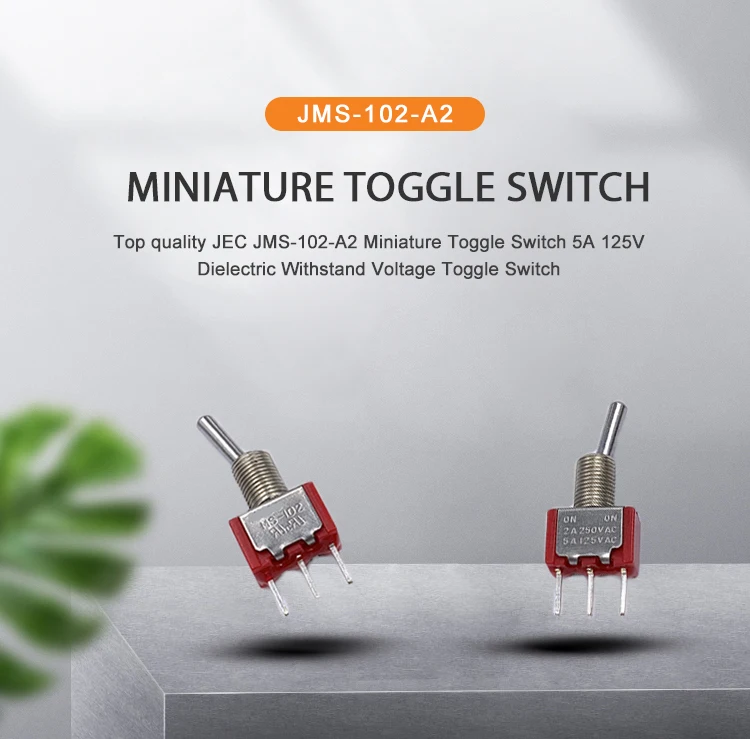 JEC JMS-102-A2 on on 3 way 3 pin miniature toggle switch for transmitter