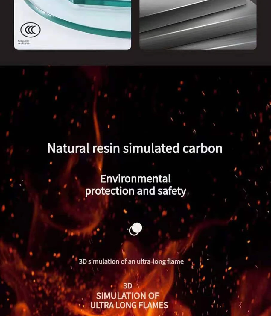 Customelectronic Fireplace, LED, Wall - detail 10