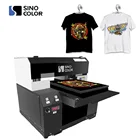 Sino Factory Customized A3 Size 2 Heads Sino Color 3D Dtg Flatbed Printer