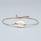Shell Bracelets Shellshell Wholesale Handmade Adjustable Colorful Seedbeads Shell Bracelets For Women Girls