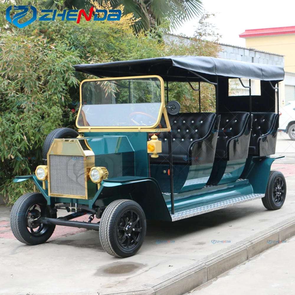 Best price 5 seats electric vintage car classic car golf carts for sale