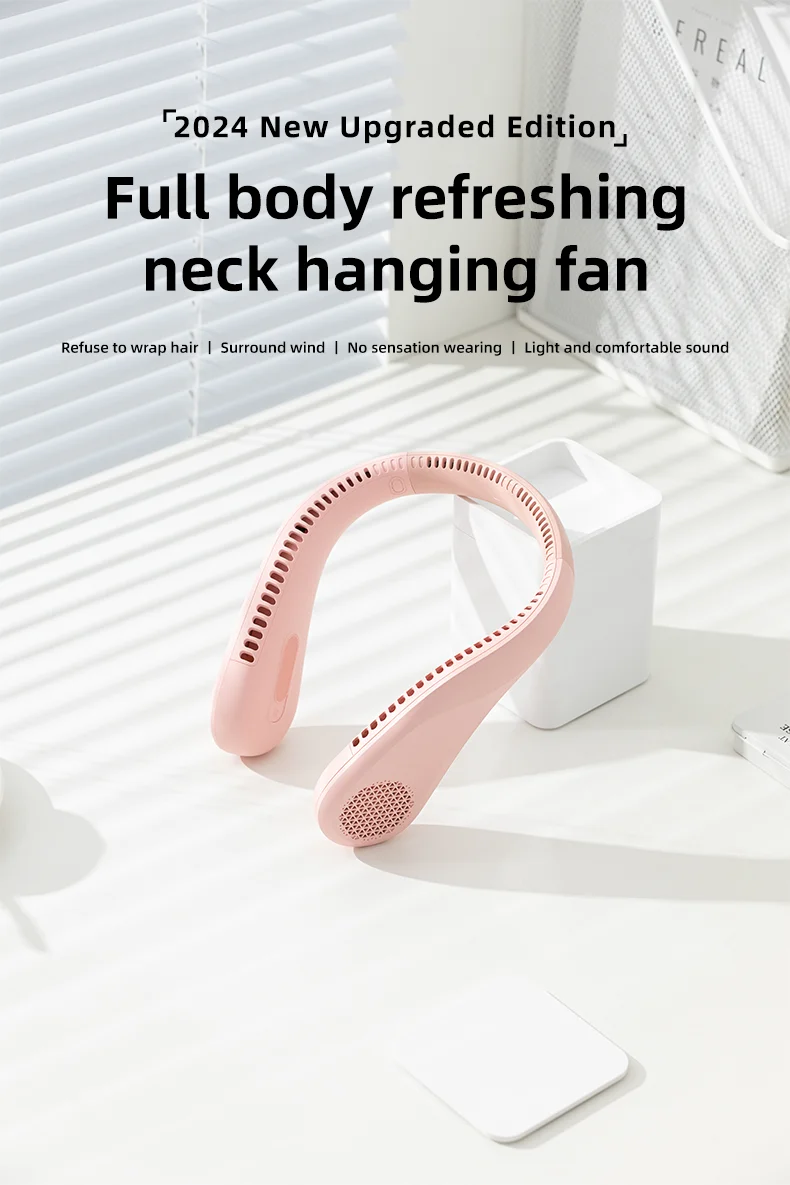 Neck-hanging Mini Fan, portable, USB - detail 2