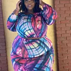 Summer New Clothes Summer The Summer New Style Big Size Clothes Sexy Long Sleeve Casual Two-piece Set