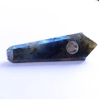 Good Flash Natural Hand Carved Labradorite Smoking Pipes Crystal Smoking Pipes For Sale