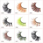 Colored Eyelash Colores Eyelash 3d China Vendor Custom Paper Box Crisscross 3D 5D Colored Mink Dramatic Eyelash