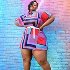 Clothing 2021 Summer Multicolor Sexy Bodycon Plus Size Women Clothing Casual Dress