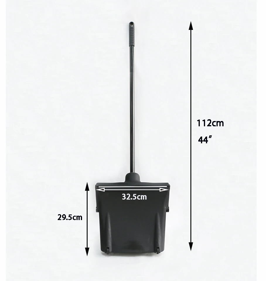 Item No.0806 Commercial Lobby Dustpan With Broom Set black lobby