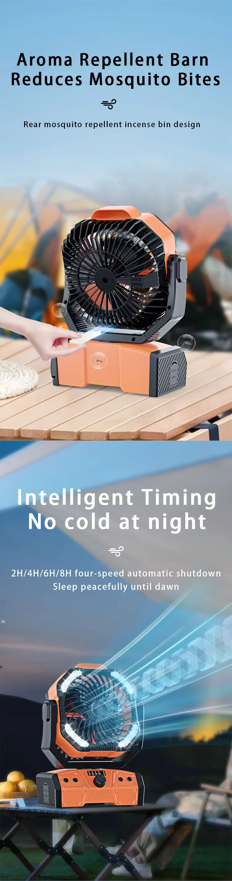 Table Fan, Portable, 30000mAh, USB - detail 16