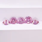 Brilliant Cut Fancy Pink Color Round Brilliant Cut Color Moissanite