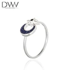 Ring Gold Rings 2021 New Design Faith Ring Oval 18K White Gold Ring Gold Vintage Ring