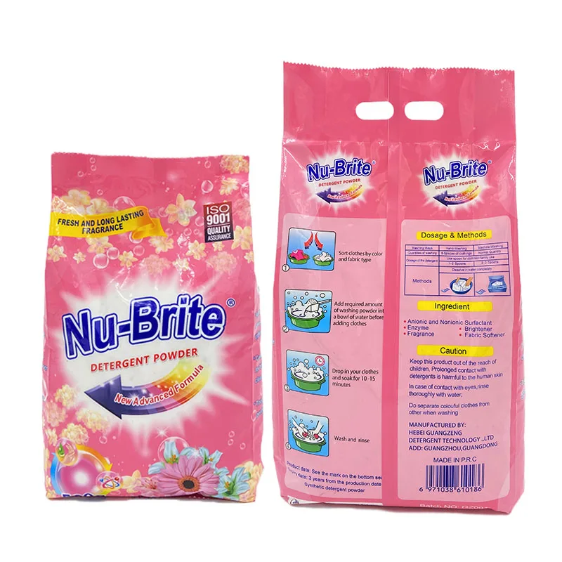 OEM Bulk Wholesale 15KG Detergente En Polvo a Granel Disposable Washing Detergent Powder for Home and Apparel Cleaning Products supplier