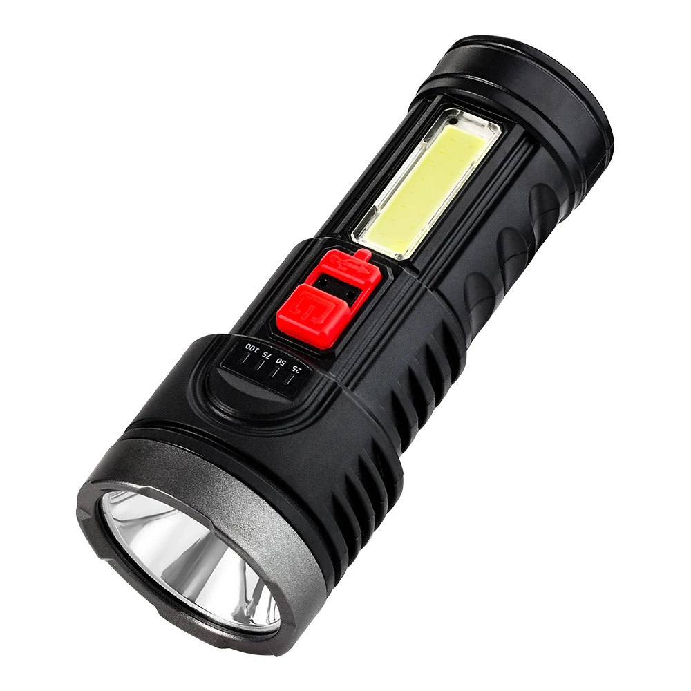 led portable flashlight super bright long-range usb rechargeable