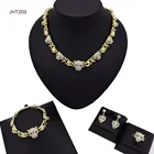 Jewelry JHT209 Wholesale 18 K Gold Jewelry Leopard Head Diamond Jewelry Girl Jewelry Set