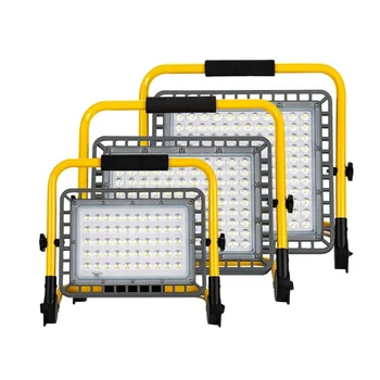 Die casting Aluminium High Quality Led Charging Emergency Flood Light 100W With Direct charging appliance