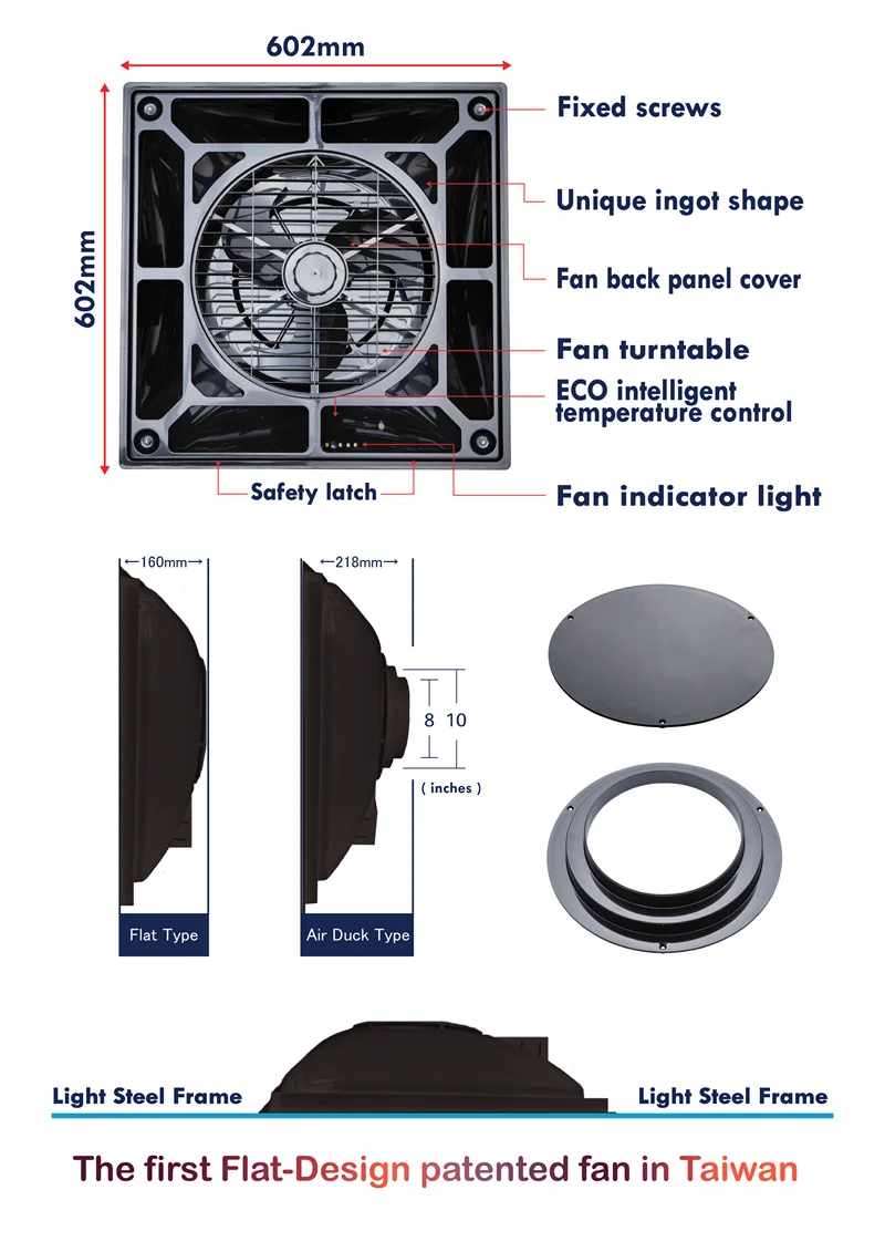 Ceiling Fan, 25W, Plastic - detail 4