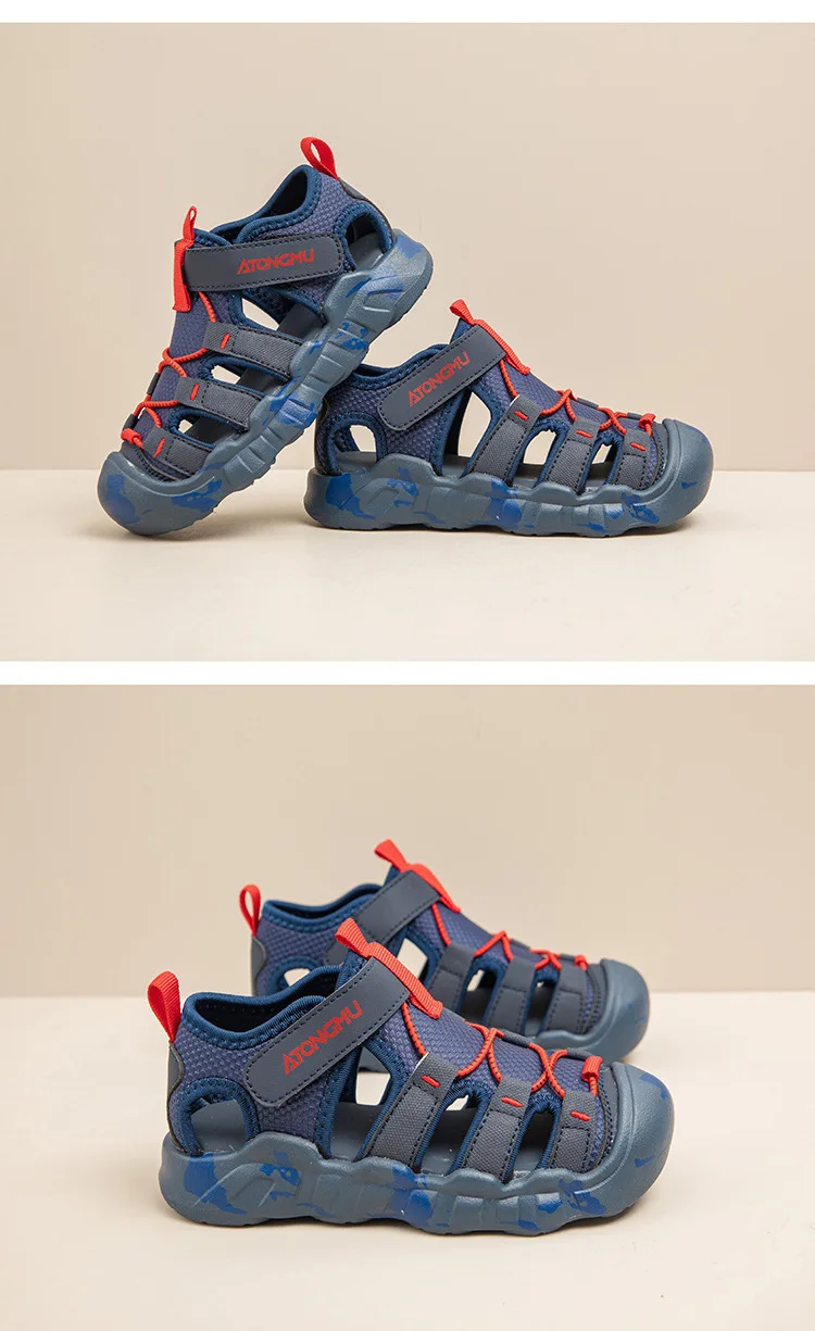 2025 Summer New Anti-collision Toe Children's Sports Sandals Soft Bottom Beach Shoes for Girls and Boys New Design for Wading supplier