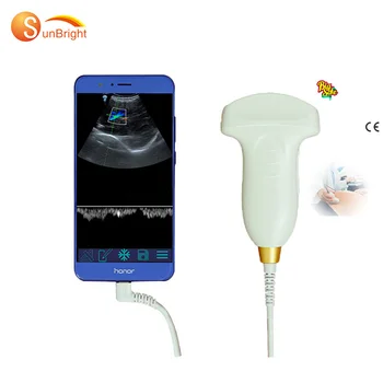 USB medical echo transducer new handheld color doppler convex scan portable ultrasound probe
