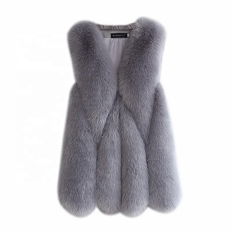 Fur Coat Winter Coat Female Natural Large Wool Fur Coat Street Warm Long Sleeve Detachable Vest