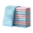Cleaning Bearfamily Glass Stain Removing Fish Scale Towel Wiping Rags Microfiber Cleaning Cloth 30x30