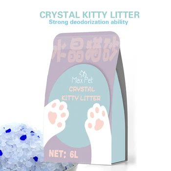 No dust OEM/ODM Wholesale Factory Directly Supply high quality Silica Gel Sand Filler Clean Blue Crystal Silicone Cat Litter