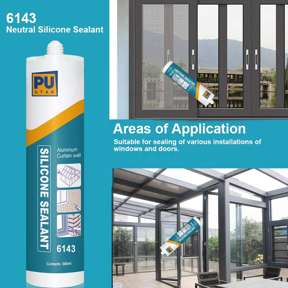 Professional Car Windshield Auto Rubber Adhesive And Black Sealant For