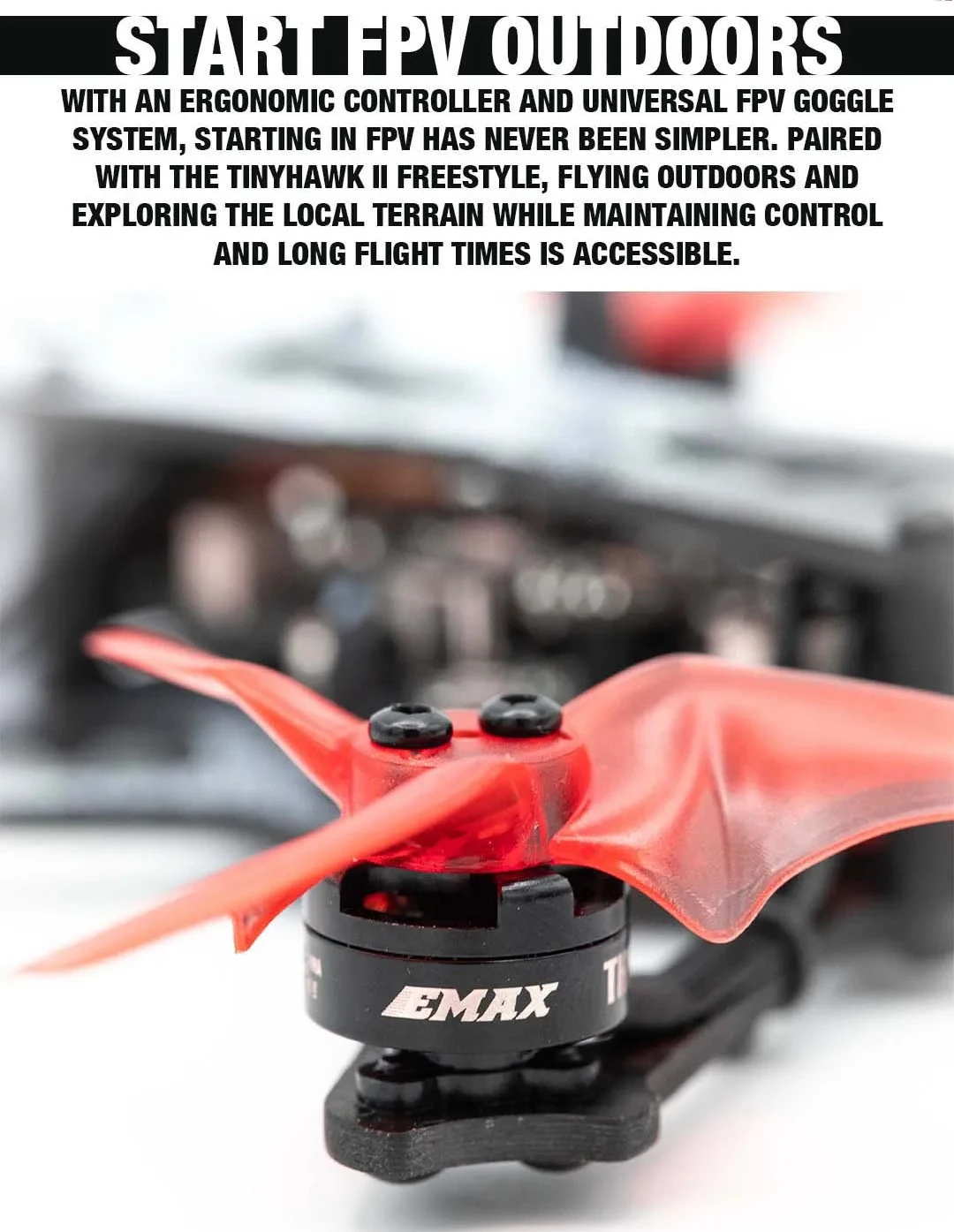 Emax Tinyhawk Ii Freestyle Th Kv Bnf Rtf Fpv Racing Drone Kit