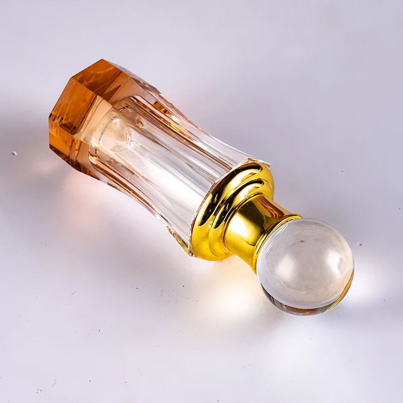 product new design hot selling column 6ml glass empty bottle luxury elegant crystal perfume bottle-5