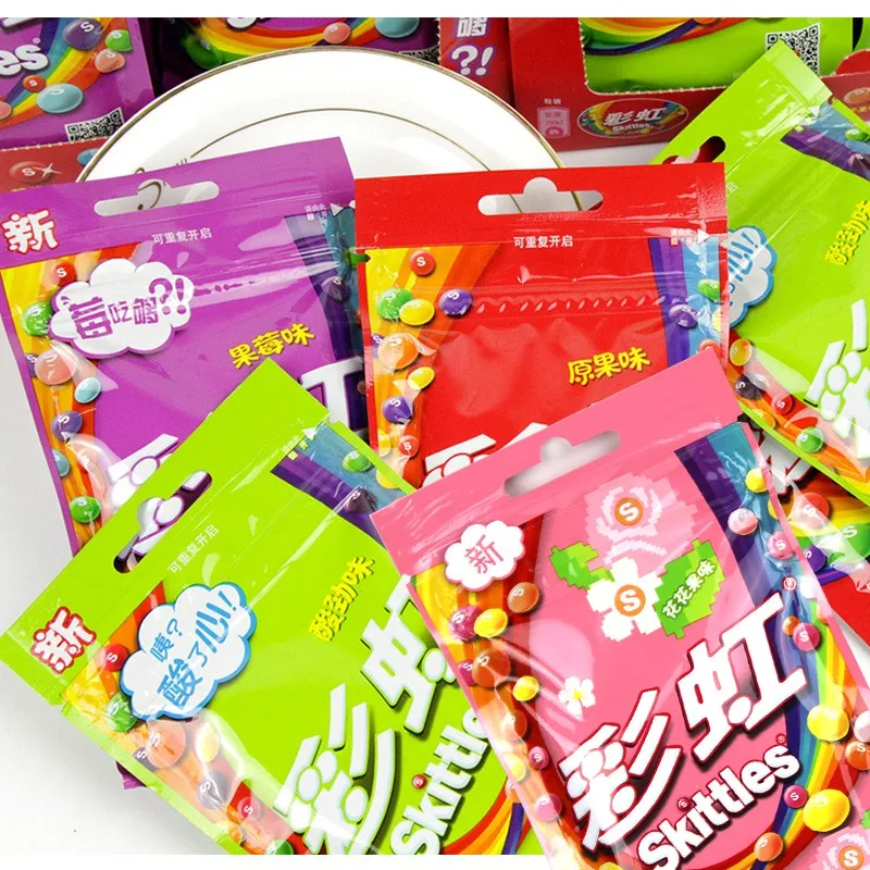 Wholesale Skittle Sour Candy 40g Tropical Colorful Mix Fruit Chewies ...