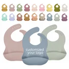 Bibs Bib Bib Waterproof 2021 New Arrivals Bibs Designer Set Silicone Waterproof Wholesale Custom Blank Baby Bib