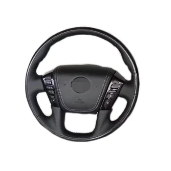New Style Car Wooden Steering Wheel For Nissan Patrol Y62 2012-2021 upgrade 2022