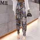 Womens Trousers Factory Hot Sales Floral Womens Pants Anti-mosquito Bloomers Casual Trousers