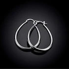 Hoop Earrings Earrings Popular Circular Plated Silver Romantic Style Hoop Earrings For Girls