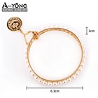 Cuff Charm Accessories Imitation Pearl Bracelets Fashion Alloy Cuff Bangle Statement Jewelry Women