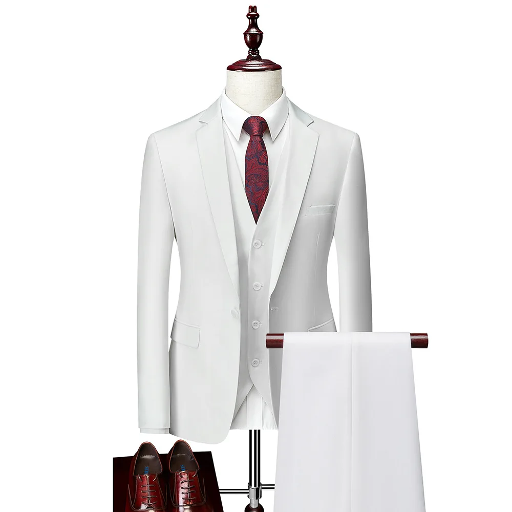 Luxury 3 Pieces Set Formal Slim Fit 