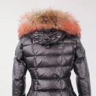Coat Down Coat Fashion Long Puffy Women Duck Down Jacket Windproof Hood Padded Coat Solid Thickening Long Down Jackets