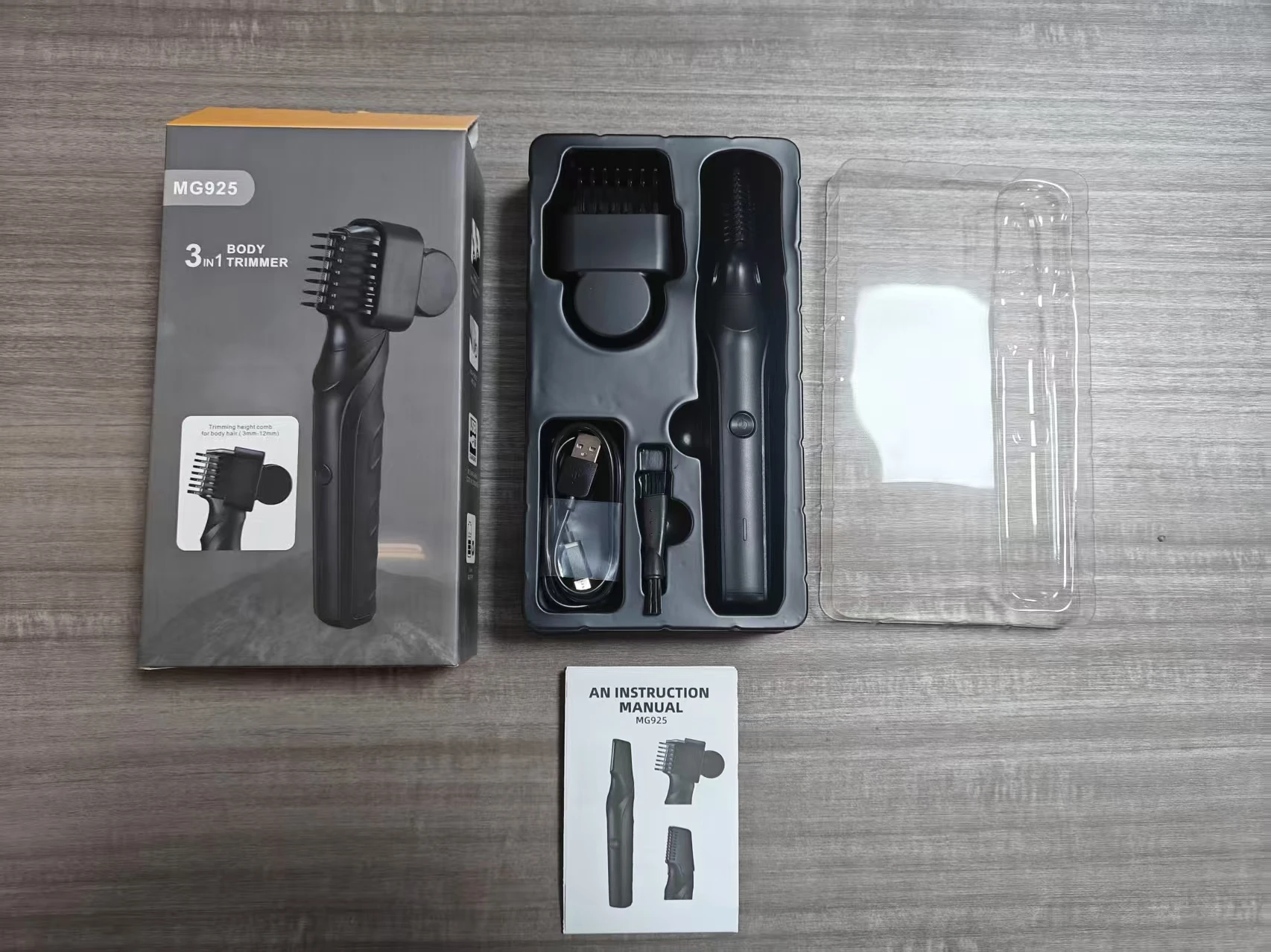 Men's Full Body Water Wash Shaver Set Multi-Functional Electric Hair Trimmer Waterproof Body Groomer supplier