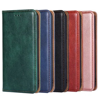 Magnetic Book Wallet Phone Case for Apple Iphone 14 13 12 Mini 11 Pro Max XR 6 7 8 Plus X Leather Flip Case Card Slots Cover