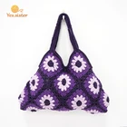 Market Bag Crochet Hot Sale Customized Pattern Knitted Handmade Casual Women Crochet Bag