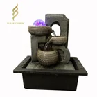 Garden Water Fountains Indoor Hot Selling Resin Home Tabletop Decor Water Fountain Garden Waterfall