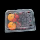 Plastic Box Keep Fresh Disposable Clear Clamshell PET Plastic Fruit Salad Container Box With Lid Keep Fresh Hole