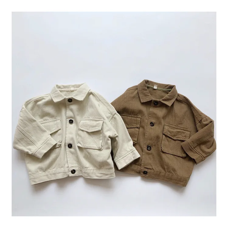 Autumn And Winter Children'S Casual Coat New Boys' Large Pocket Thickened Jacket Fashion Baby Clothes