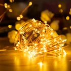 Battery Led String Lights Solar Battery Operated 100 Led Warm White Fairy String Lights Indoor With Remote
