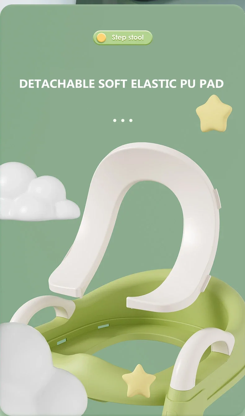 3 In 1 Potty Training Seat Toddler Toilet Seat With Step Stool Ladder