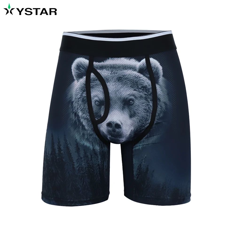 Custom Own Brand Polyester Placement Print Underwear Men's Boxer Brief -  Buy Funny Boxer Briefs,Custom Men Boxer Briefs,Brand Name Boxer Briefs  Product on Alibaba.com