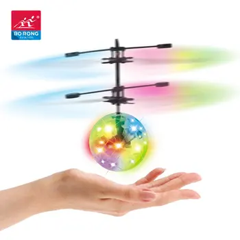 Toy The Sensor Helicopter for Kids Remote Control Plane Rc Mini Led Induction Aircraft Toys Eletric Fly Balle volant Flying Ball