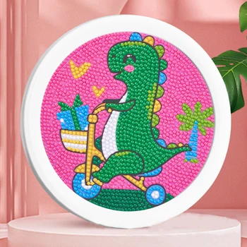 Hot sale diy cartoon dragon framed diamond painting for kids round drills dimond doz kit for children