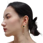 Diamond Earrings 2021 Vintage Diamond Studded Rhinestone Earrings Rhinestone Roman Earrings