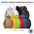 Blank Hoodies Fashion Custom Solid Color Blank Oversized Plain Pullover 100% Cotton Mens Sweatshirts Hoodies
