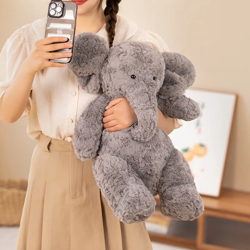 Customize lovely stuffed elephant plush toy elephant hugging plush toy animal doll for kids