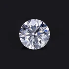 Starsgem High Quality Exquisite Jewelry 1 Carat White Round Bright Cut Morsonite Naked Stone Flashing